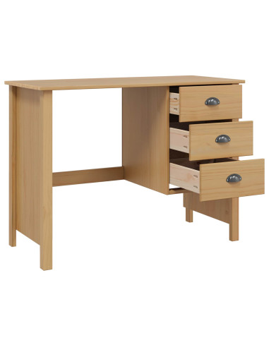 Scrivania con Cassetti Marrone miele 100 x 45 x 74 cm