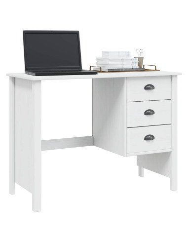 Scrivania con Cassetti con cassetto Bianco 100 x 45 x 74 cm