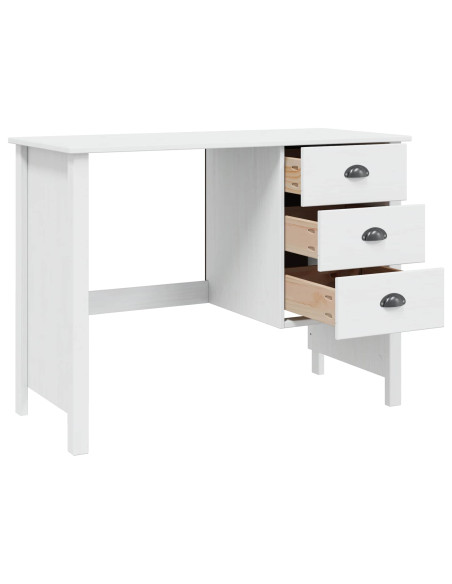 Scrivania con Cassetti con cassetto Bianco 100 x 45 x 74 cm