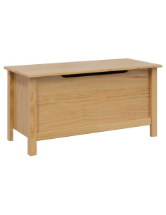 Scatola di Stoccaggio Marrone miele 90 x 40 x 45 cm 2