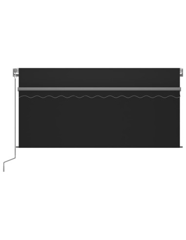 Tenda da Sole Retrattile Manuale con Parasole 3x2,5 m Antracite
