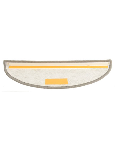 Tappetini per Scale 15 pz Grigio Chiaro 56x17x3 cm