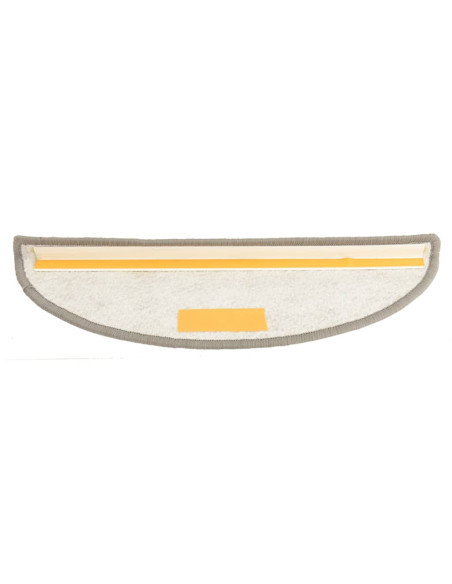 Tappetini per Scale 15 pz Grigio Chiaro 56x17x3 cm