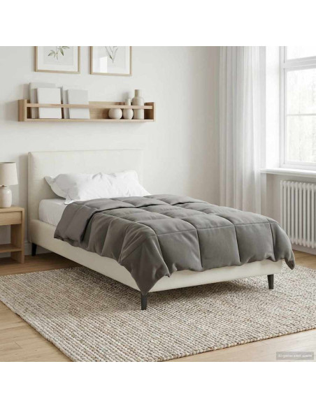 Duvet Estivo Trapuntato Grigio chiaro 155 x 220 cm Microfibra