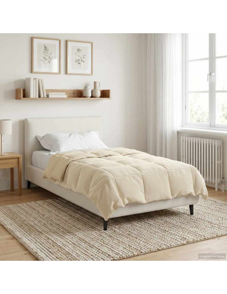 Piumone Completo Annuale Crema 140 x 220 cm Microfibra