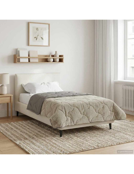 Duvet Invernale Trapuntato Grigio chiaro 135 x 200 cm