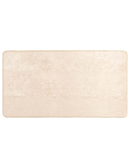 Tappeto Stampa Crema 100 x 80 cm Poliestere e PVC