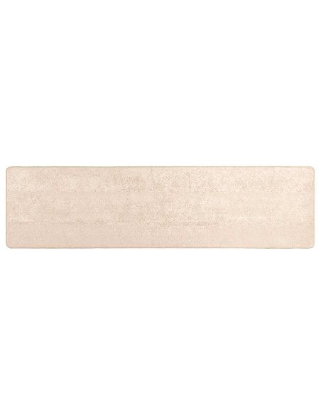 Tappeto Stampa Crema 250 x 80 cm Poliestere e PVC