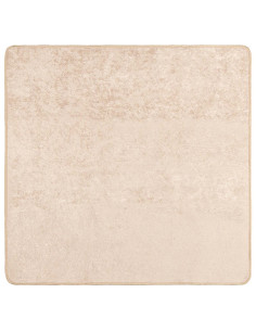 Tappeto Stampa Crema 100 x 100 cm Poliestere e PVC 2