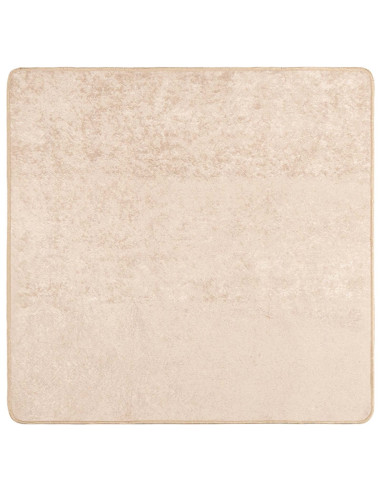 Tappeto Stampa Crema 100 x 100 cm Poliestere e PVC