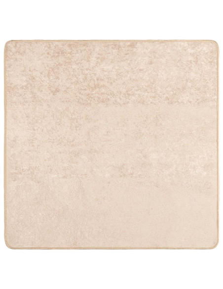 Tappeto Stampa Crema 100 x 100 cm Poliestere e PVC
