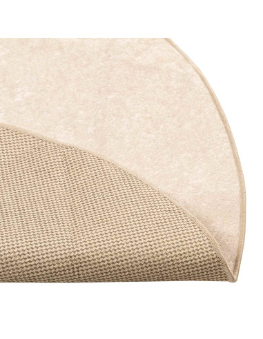 Tappeto Stampa Crema Ø 120 cm Poliestere e PVC