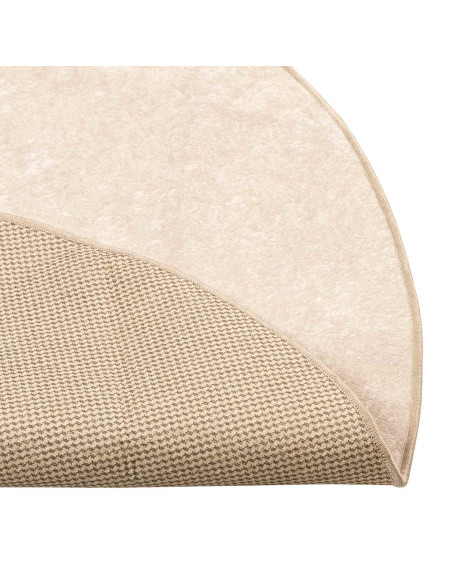 Tappeto Stampa Crema Ø 120 cm Poliestere e PVC