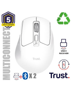 NIVEN COMFORT MULTI-WRLS MOUSE WHT