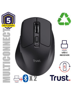NIVEN COMFORT MULTI-WRLS MOUSE BLK