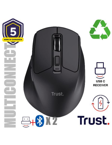 NIVEN COMFORT MULTI-WRLS MOUSE BLK