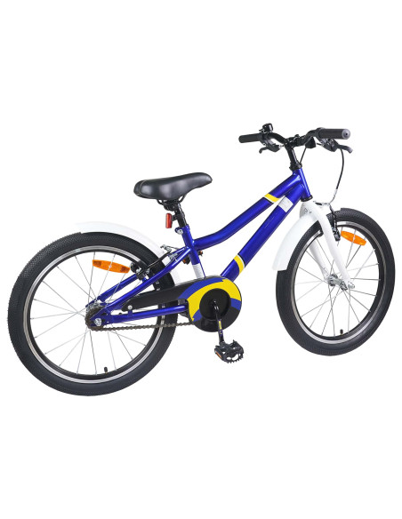Bicicletta per Bambini 24 Pollici per 8-12 anni Blu e bianco