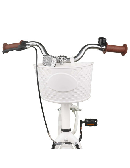 Bicicletta per Bambini 20 Pollici 6-11 Bianco