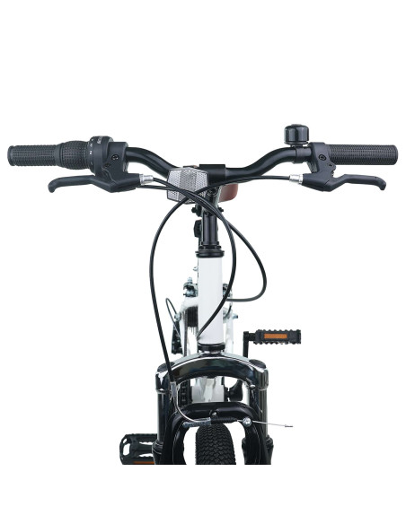 Kids Mountain Bike 20 Pollici 6-Speed per 5-8 anni Bianco