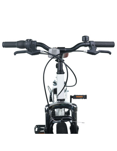 Kids Mountain Bike 24 Pollici 6-Speed per 8-12 anni Bianco
