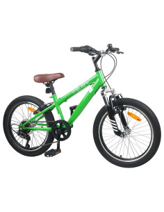 Kids Mountain Bike 20 Pollici 6-Speed per 5-8 anni Verde 2