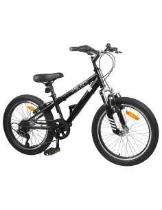 Kids Mountain Bike 20 Pollici 6-Speed per 5-8 anni Nero 2
