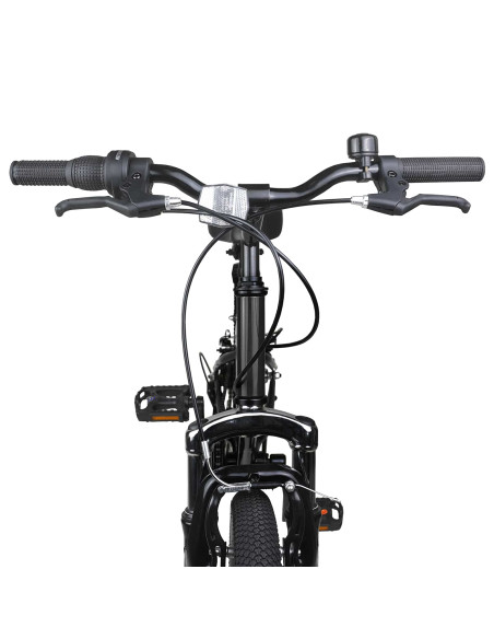 Kids Mountain Bike 24 Pollici 6-Speed per 8-12 anni Nero