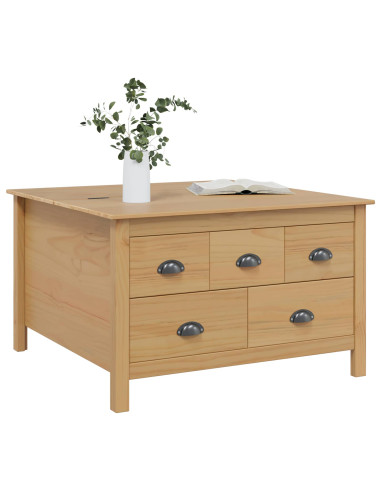 Tavolino da salotto Marrone miele 79,5 x 79,5 x 49 cm