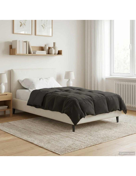 Duvet Estivo Trapuntato Antracite 155 x 200 cm Microfibra