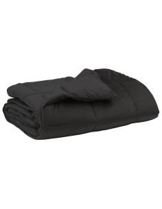 Duvet Estivo Trapuntato Antracite 140 x 220 cm Microfibra 2