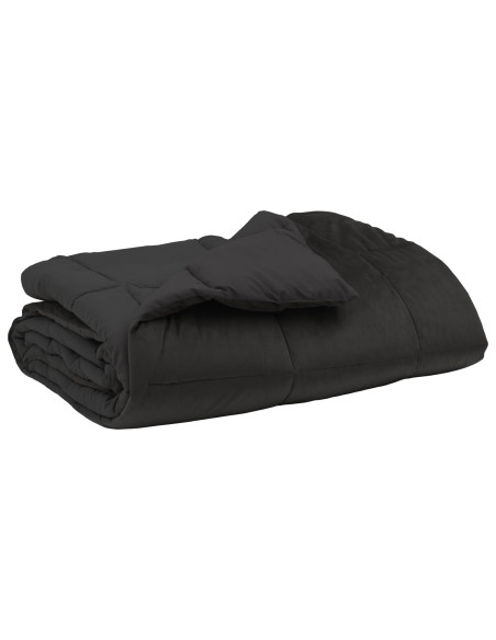 Duvet Estivo Trapuntato Antracite 200 x 220 cm Microfibra