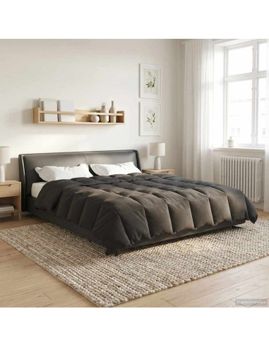Duvet Estivo Trapuntato Antracite 200 x 220 cm Microfibra