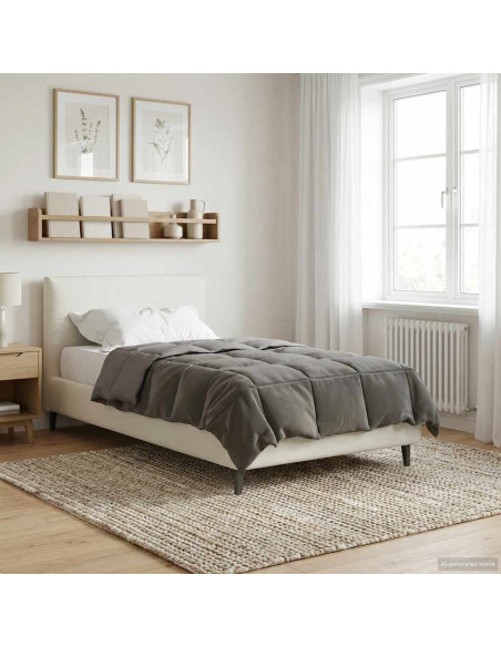 Duvet Estivo Trapuntato Grigio chiaro 135 x 200 cm Microfibra