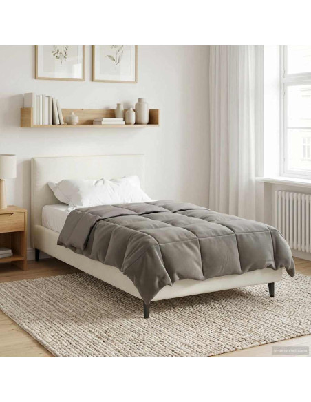 Duvet Estivo Trapuntato Grigio chiaro 135 x 220 cm Microfibra