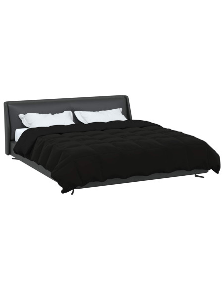 Duvet Estivo Trapuntato Nero 220 x 260 cm Microfibra