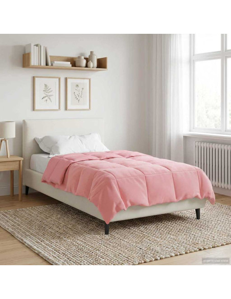 Duvet Estivo Trapuntato Rosa 140 x 200 cm Microfibra