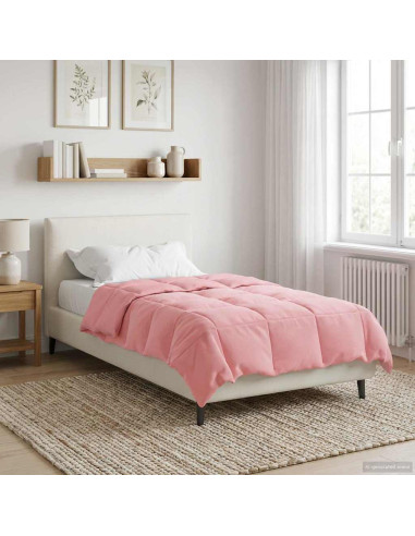 Duvet Estivo Trapuntato Rosa 155 x 200 cm Microfibra
