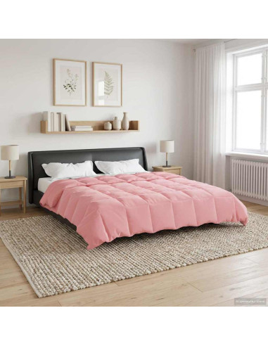 Duvet Estivo Trapuntato Rosa 200 x 200 cm Microfibra