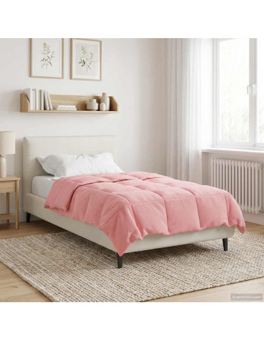 Duvet Estivo Trapuntato Rosa 155 x 220 cm Microfibra