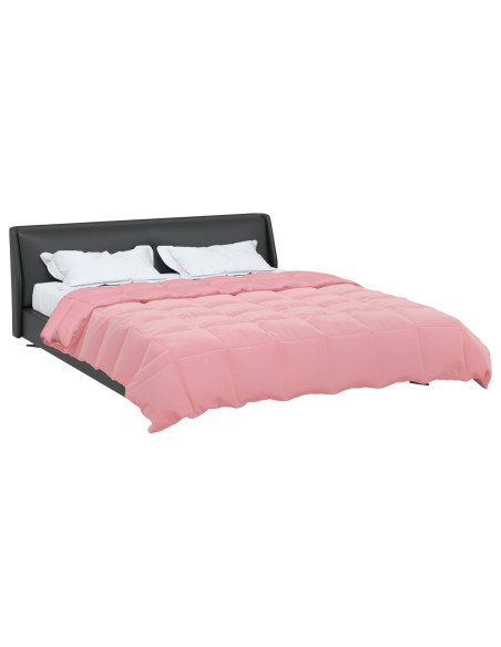 Duvet Estivo Trapuntato Rosa 220 x 260 cm Microfibra