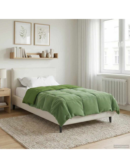 Duvet Estivo Trapuntato Verde 140 x 200 cm Microfibra