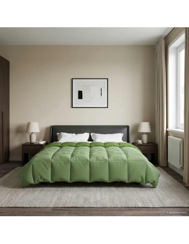 Duvet Estivo Trapuntato Verde 200 x 240 cm Microfibra