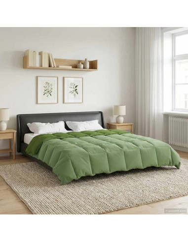Duvet Estivo Trapuntato Verde 200 x 220 cm Microfibra