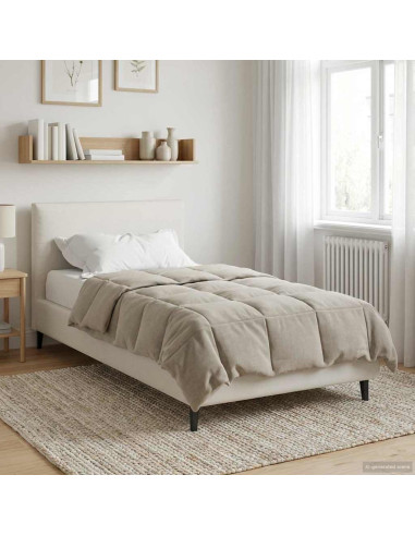 Duvet Estivo Trapuntato Crema 135 x 200 cm Microfibra