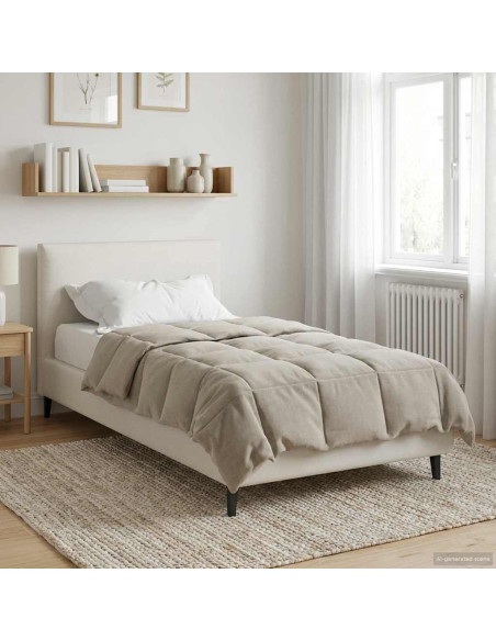 Duvet Estivo Trapuntato Crema 135 x 200 cm Microfibra