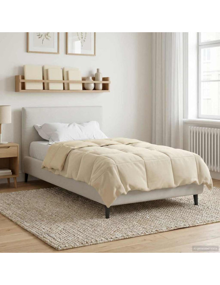 Duvet Estivo Trapuntato Crema 135 x 220 cm Microfibra