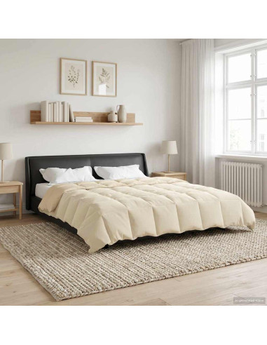 Duvet Estivo Trapuntato Crema 240 x 260 cm Microfibra
