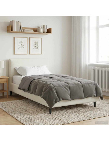 Piumone Completo Annuale Grigio chiaro 140 x 200 cm Microfibra