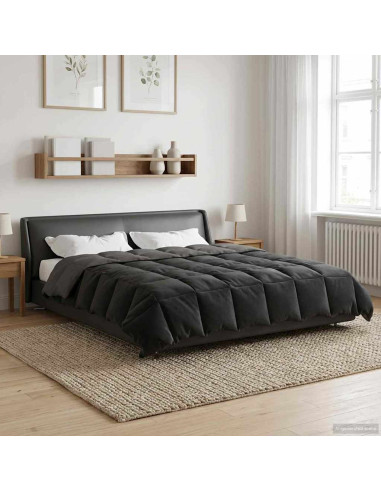 Piumone Completo Annuale Grigio chiaro 200 x 240 cm Microfibra