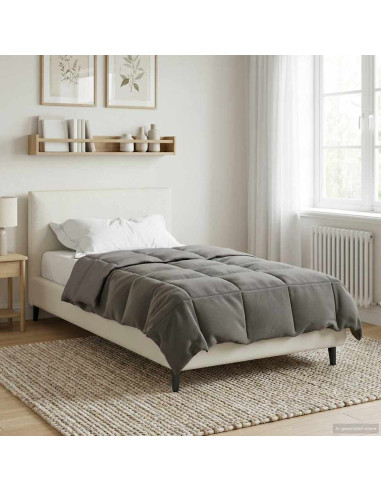Piumone Completo Annuale Grigio chiaro 140 x 220 cm Microfibra